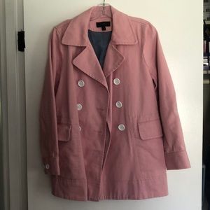 Pink twill peacoat